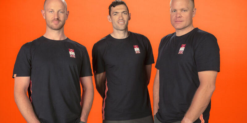 Three members of INEOS Britannia siling team